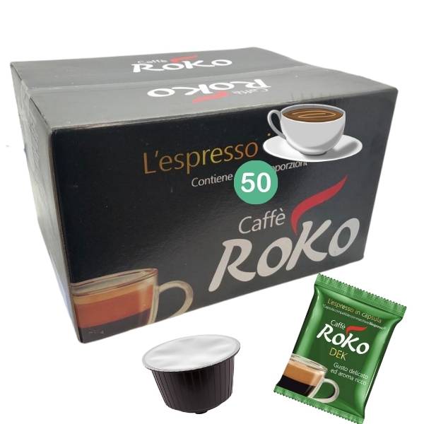 Decaffeinated coffee capsules compatible Nespresso