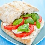 Caprese sandwich takeaway