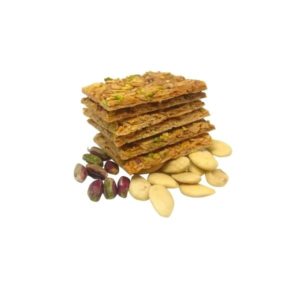 Crispy sheets with almonds and pistachios - Quadrucci