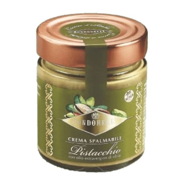 a jar of food with a lid Pistachio cream