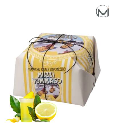 Limoncello cream panettone packaging design